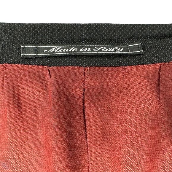 Lubiam 1911 Black Double Breasted Merino Wool Blazer Jacket Tessuto Zignone 44R - Picture 7 of 9